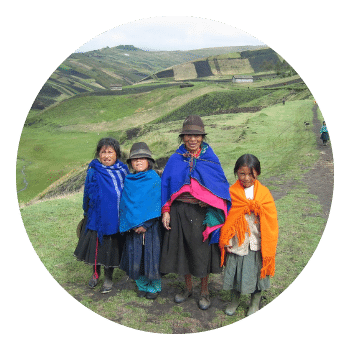 group of people in Peru highlands