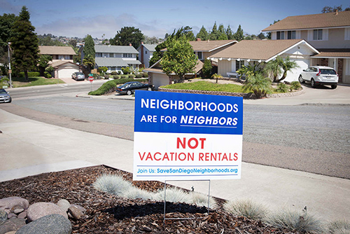 neighborhoods are for neighbors, not vacation rentals
