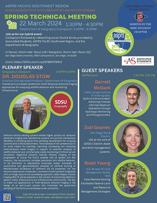 ASPRS Keynote and Geography Colloquium Presents Spring Technical Meeting