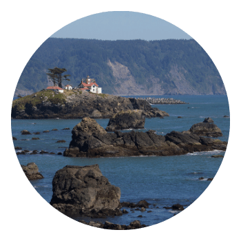 light house on coast of California 